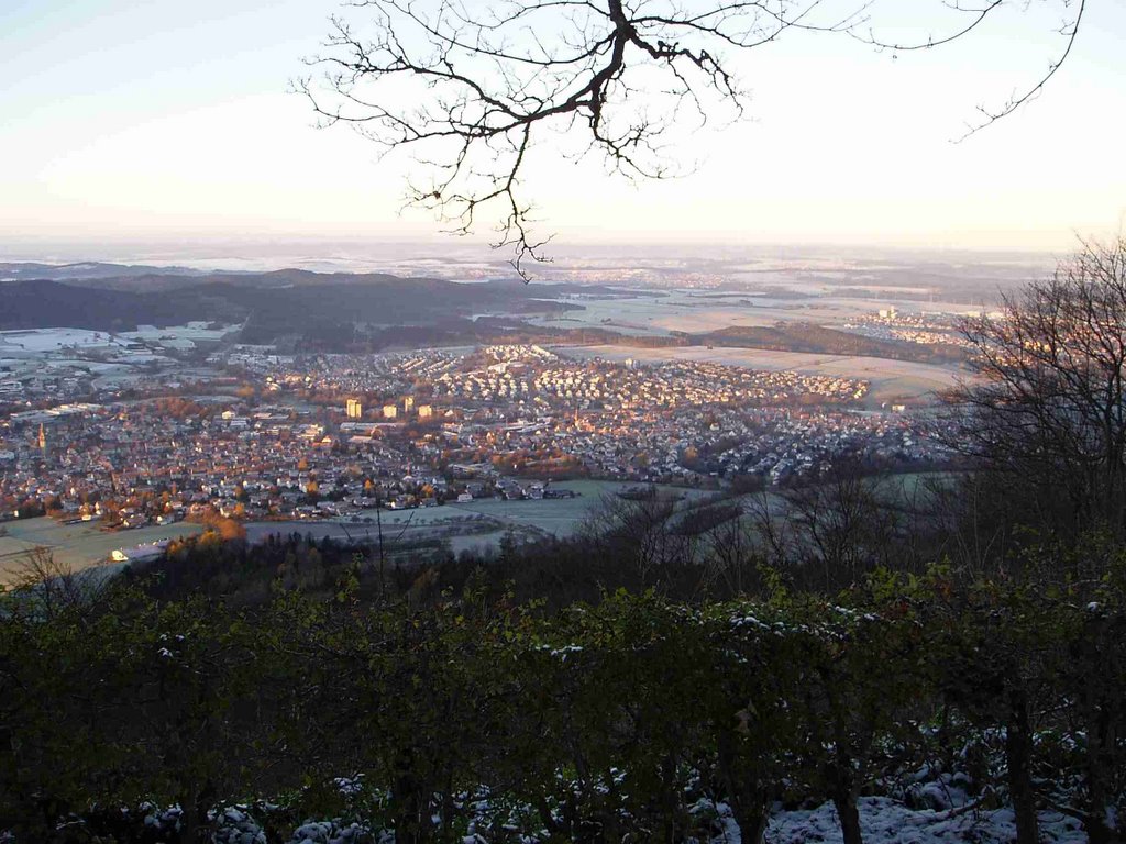 Ausblick auf Spaichingen vom Dreifaltigkeitsberg by Josef Zisterer