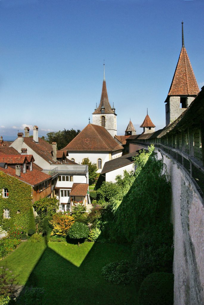 Morat, depuis les Remparts by Henry Imbert