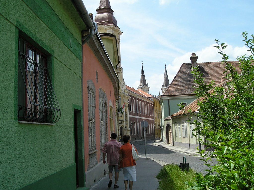 Utcarészlet, Esztergom by Balog Ádám