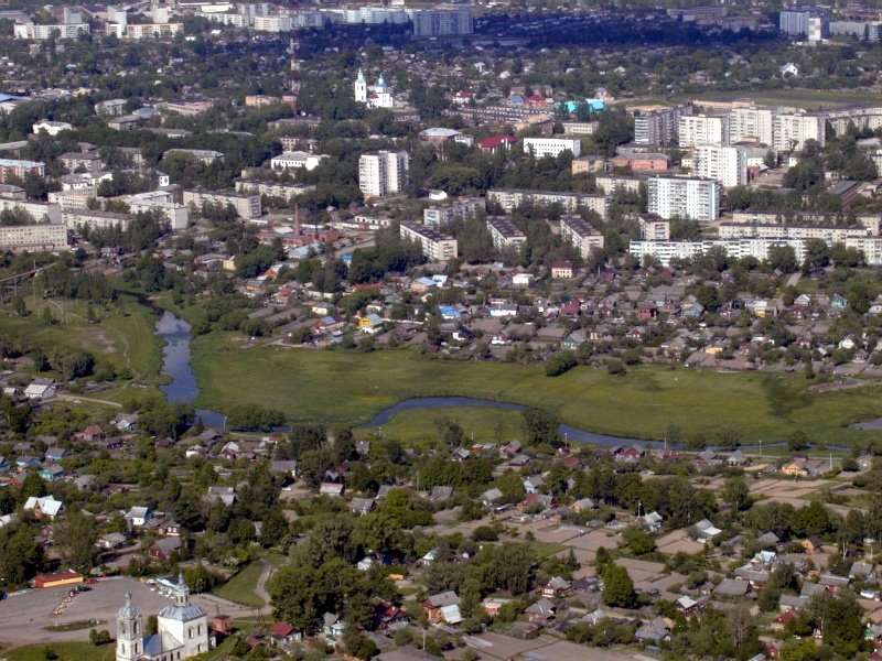 Panorama of a valley of the river Vyazma. by Dartline