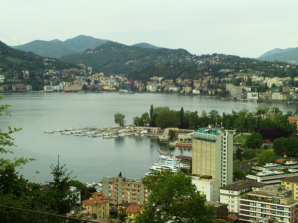 View Of Lugano City From Monte Bre 3 by TYRA