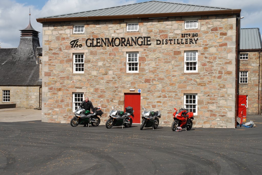 Benelli Tornados visiting Glenmorangie Distillery, Tain by bobw981