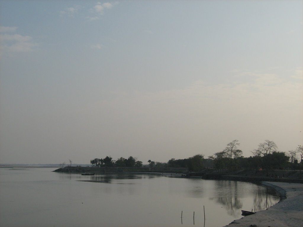 Tista river bank by Dr.Budhaditya Sanyal.