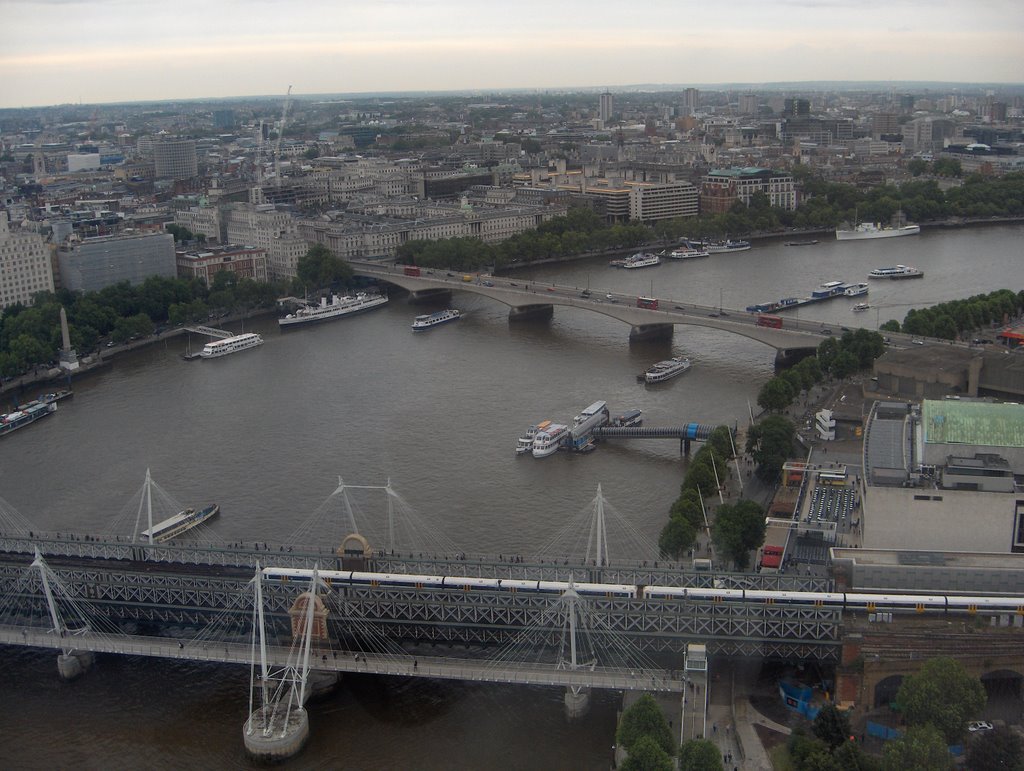 The River Thames, view from London Eye by Konstantinos Xenos