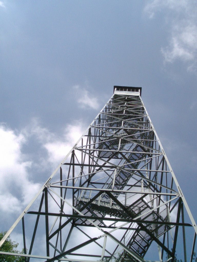 The fire tower from below by FunkeyMonk