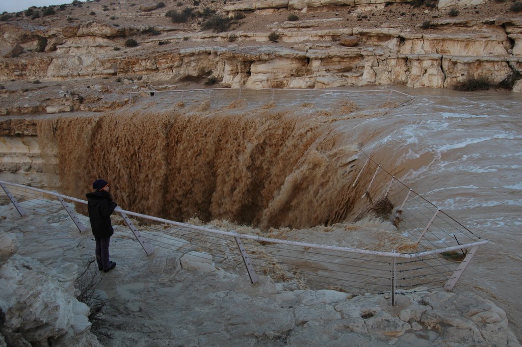 A rare flood in Ein Maarif by Ori Isenberg