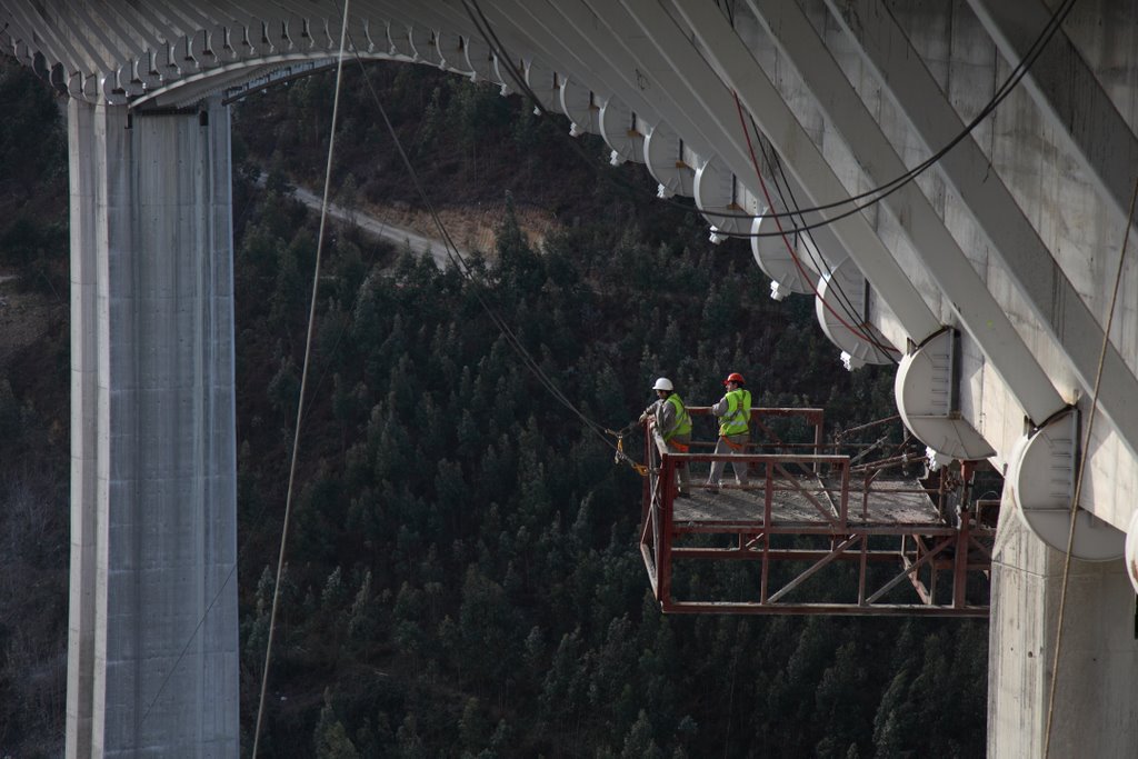 Viaducto San Pedro, obras ampliación. Carro 2 by TORROJA INGENIERÍA