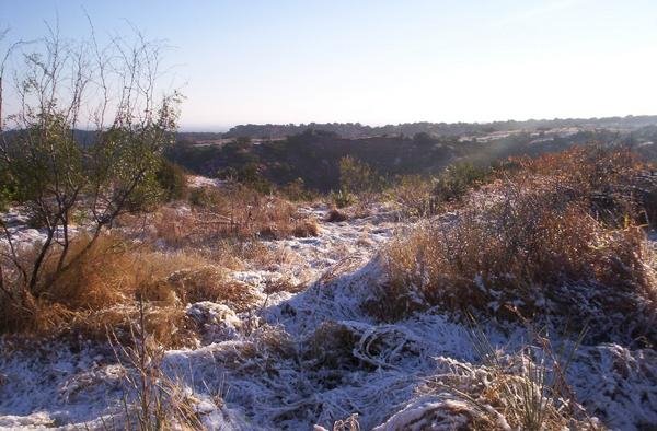 Snow in the breaks, Knox County by romat0