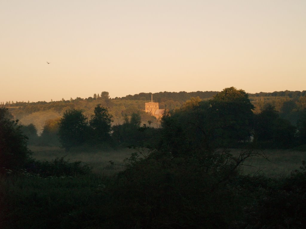 Dawn view over the water meadows by ace Hendra