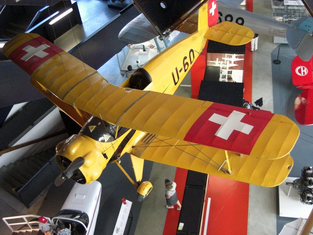 Bűcker Bű-133C Jungmeister plane. Swiss Museum of Transport, Lucerne (1) by gteapot