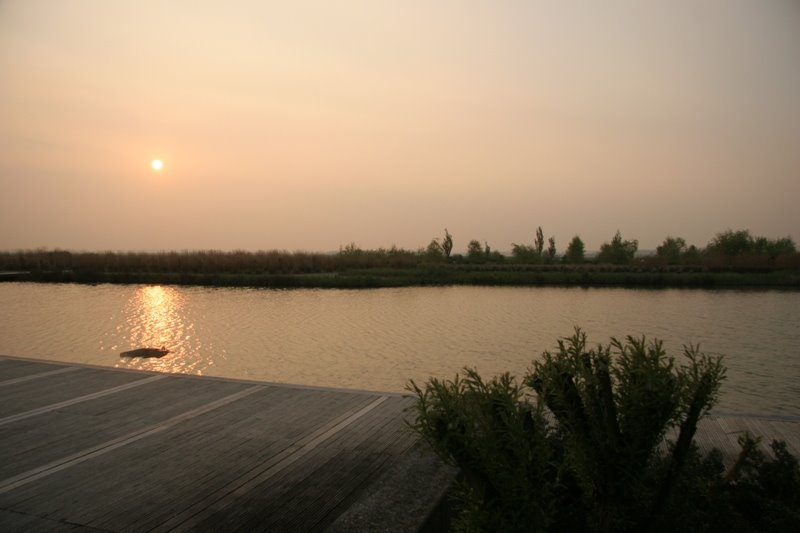 Baie de Somme Motorway rest stop with a view by venz