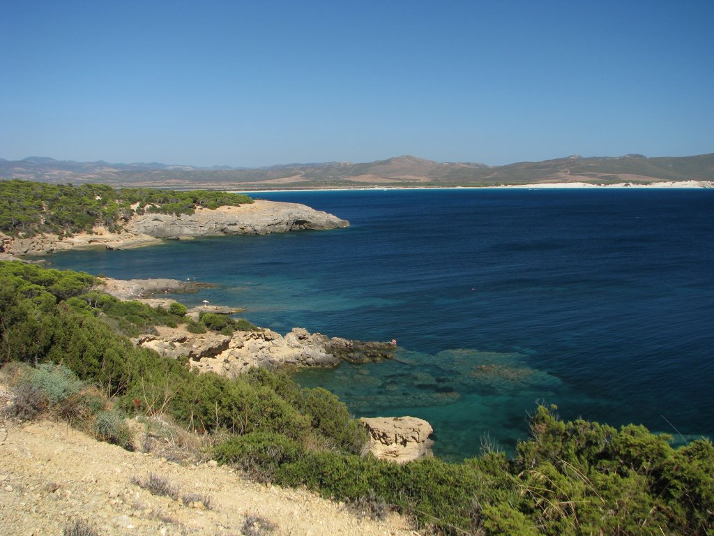 Porto Pino - Panorama dalla batteria Candiani di Punta Menga by Paolo & Mauro Mattie…