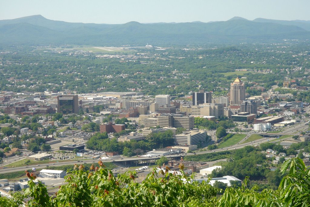 Roanoke VA from mill Mountain spr 2009 by DieselDucy