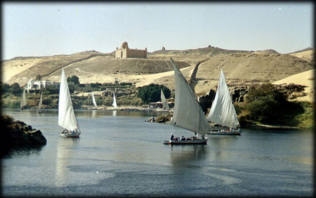 Aswan Over View and Agha Khan Tomb by Yasser El-Rasoul