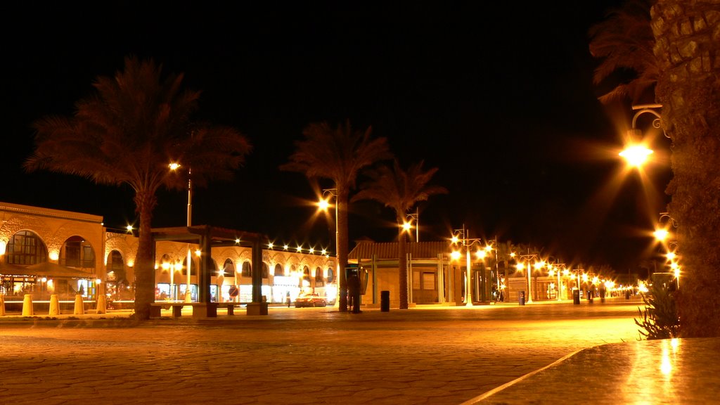 Hurghada - Boullevard at Night by Jacek Branny