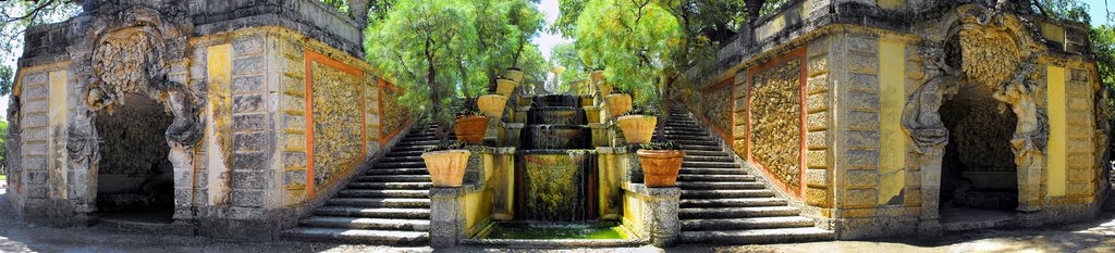 Vizcaya - Water Stairways and Grottos by cbnanson