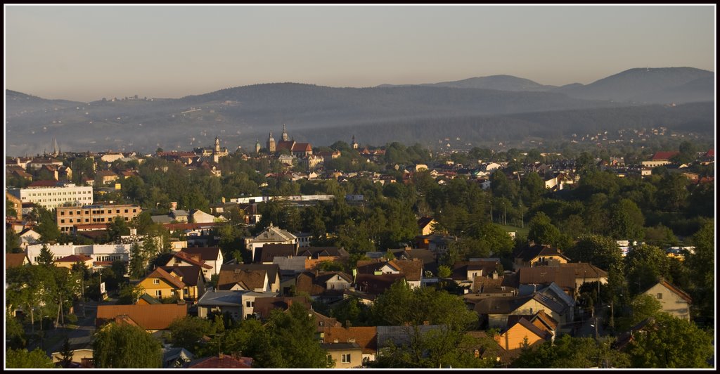 Nowy Sącz - widok z wieży Białego Klasztoru by Marzena Kiklica