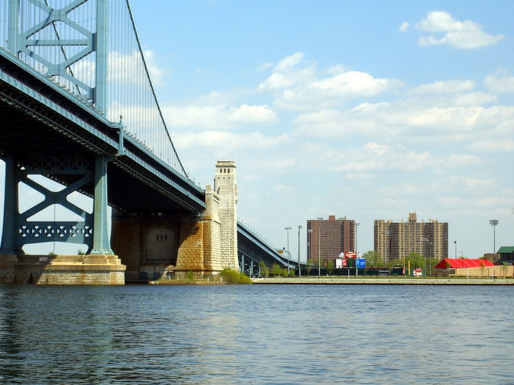 Under the Ben Franklin Bridge by Cleo McCall