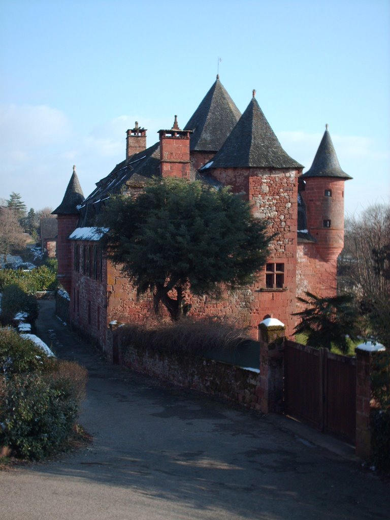 Collonges la Rouge Castel de Vassinhac by Artwolf