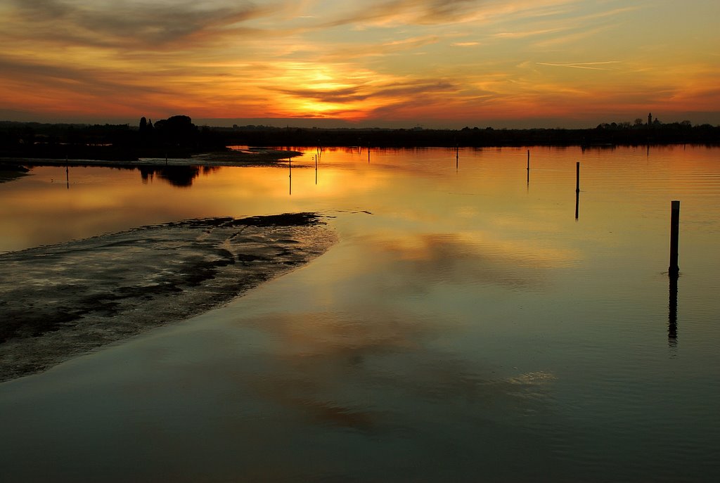 Grado, tramonto in laguna by giovanni gimona