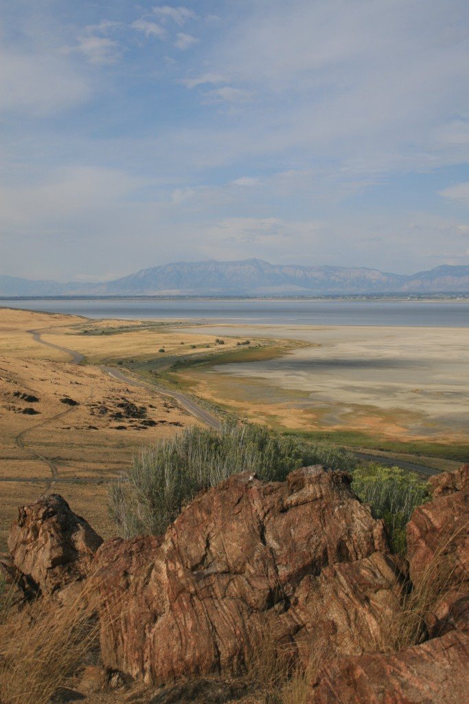 Looking north on Antelope Island by enoughfleece