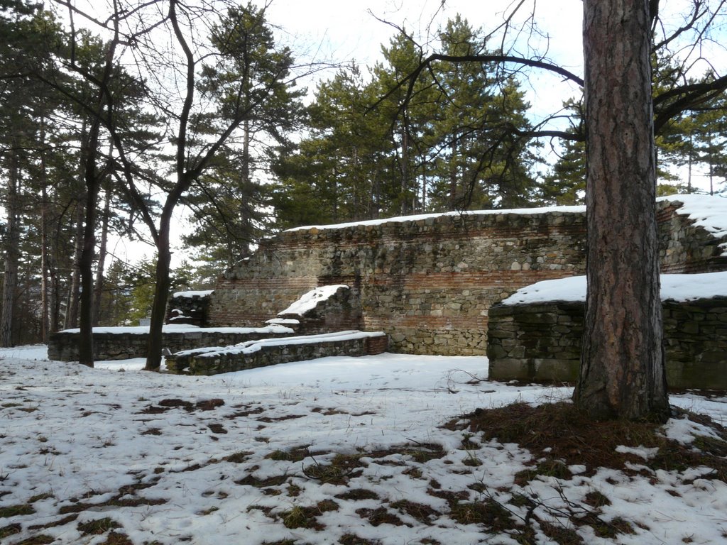 Част от южната стена с триъгълните кули (Part of the south wall with a triangular towers ) 1 by Николай Лозанов