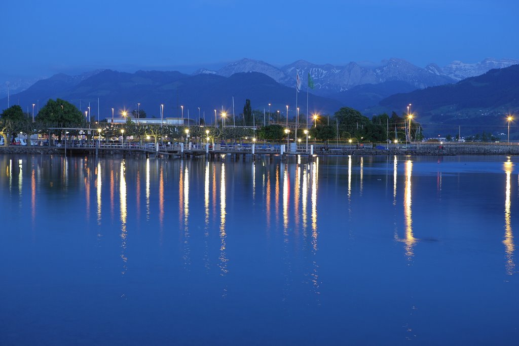 Twilight in Rapperswil by hubert.zumbach