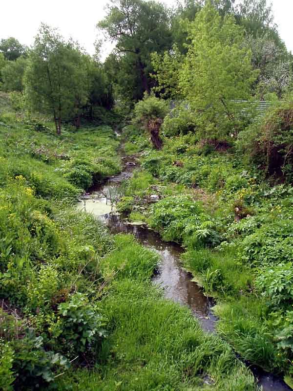 View to the sourth from the bridge over Kur river in Boitsov devyatoi divizii street by Sarychev Sergei