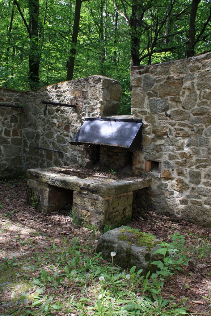 Granitabbaumuseum Ruine der ehemaligen Steinbruchschlosserei by Andre Lubensky