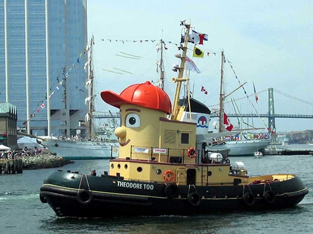 Tugboat - Theodore Too, Halifax Harbour, Nova Scotia by John R MacInnis