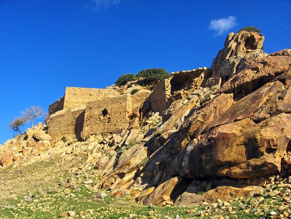 Zriba, view of the village and the rock by Mourad El Garci