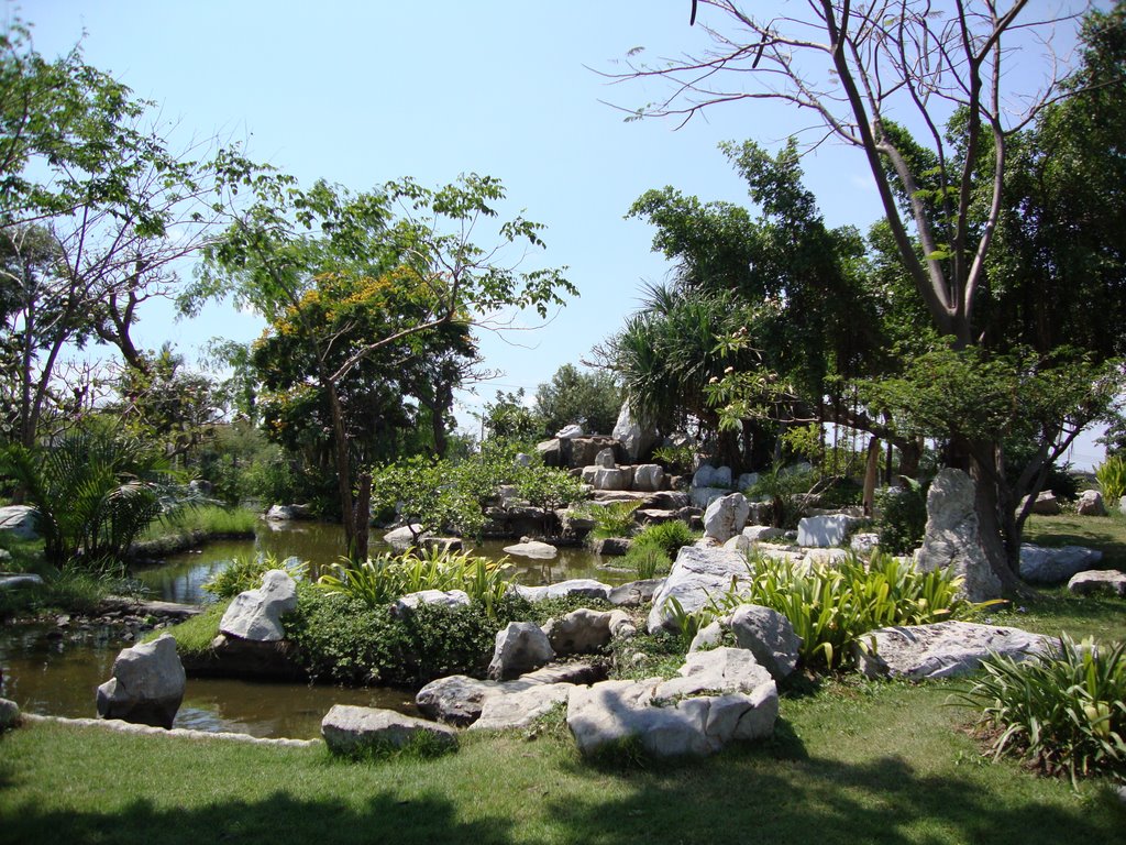 Garden near Bodisattva Avalokitesavara ( Kuan Yin) by Subhamay Chattopadhy…