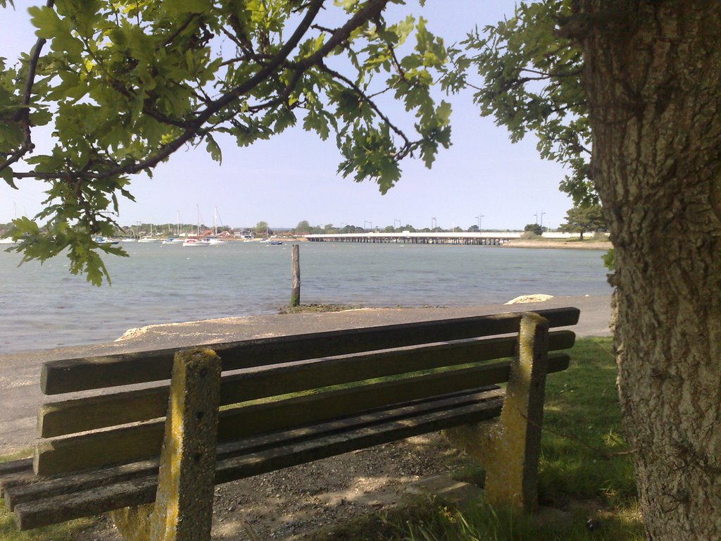 Langstone Bridge from Hayling car park. by nigelbreese