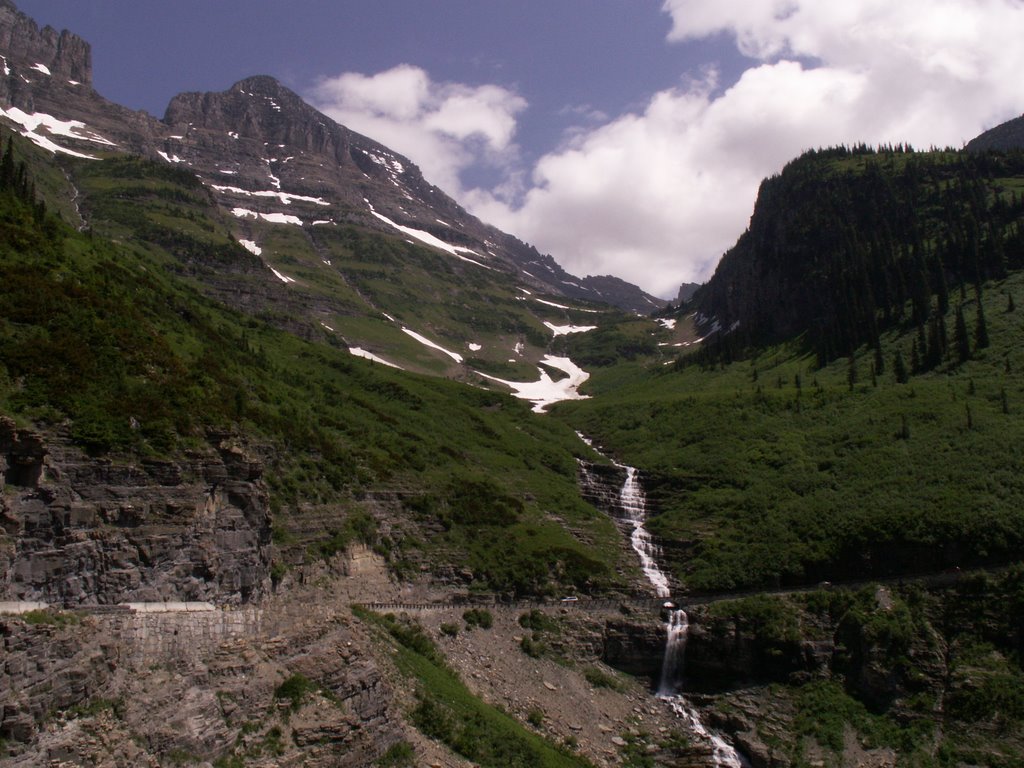 Haystack Creek on Going to the Sun Road by Anton Jensen