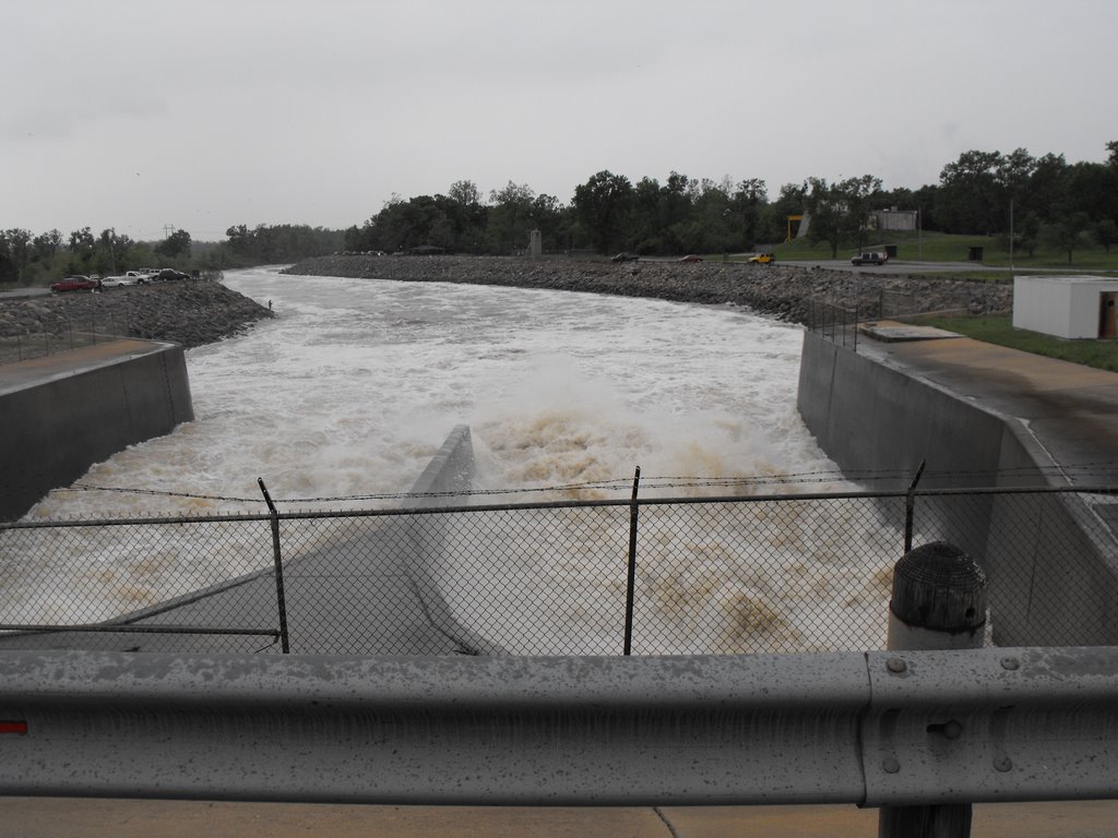 Oologah Lake spillway by Nathan Hughes