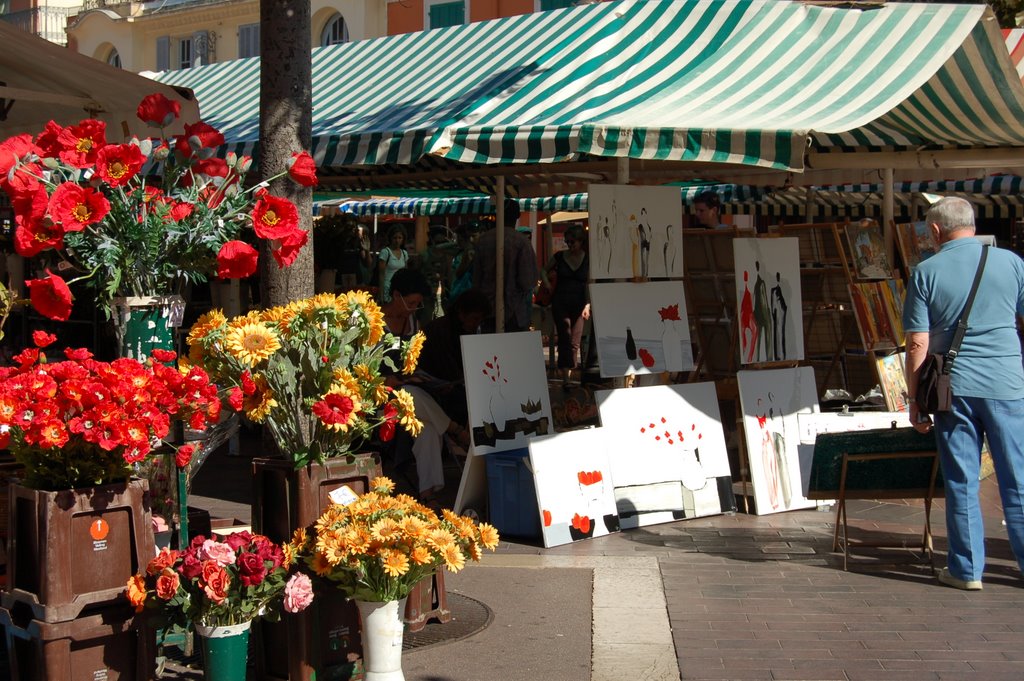 Market in Nice by JohnBe