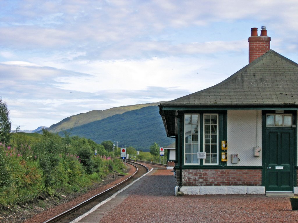 West Highland Way 82, Bridge of Orchy Railway Station by David Ian Wilson