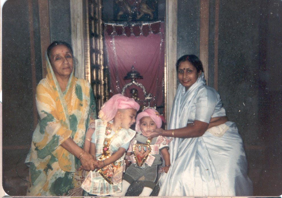 Vasudha's Mundan Sanskar, Indian Religious Ceremeony for all Hindus, held at Shitla Mata Temple, Doonga Hanuman, Guru Bazar, Amritsar in 1985 10 by Parbodh C Bali