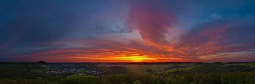 Kohlhaukuppe, Panorama bei Sonnenaufgang by mich.a (www.micha-foto.de)