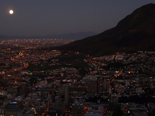 Cape Town, view from by Jan de Boon