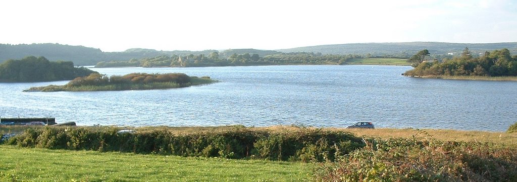 Inchiquin Lough with castle on north shore by David Sankey