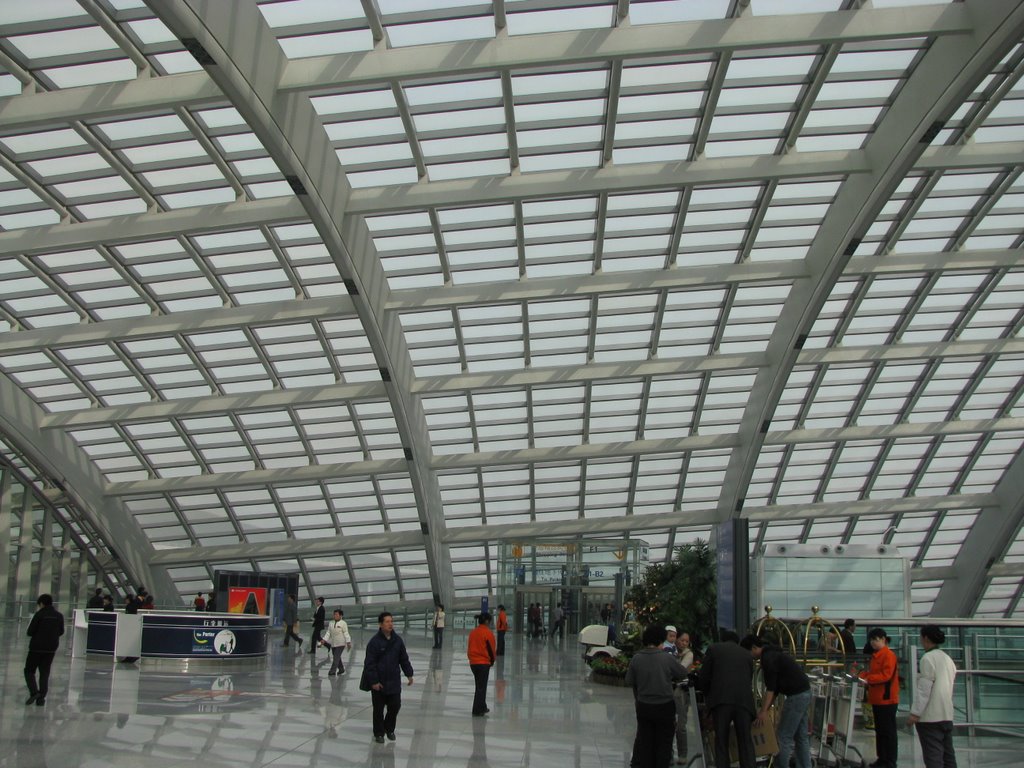 Beijing International Airport Station Concourse by Lloyd Weeber