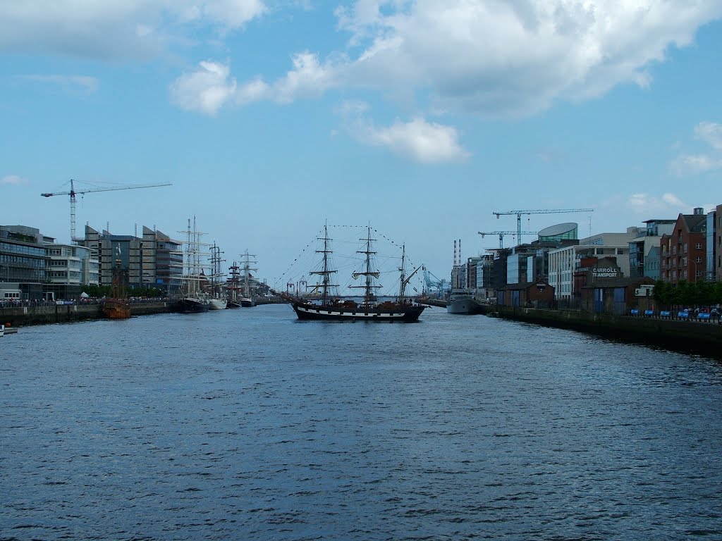 River Liffey Looking East by Oliver Wahler