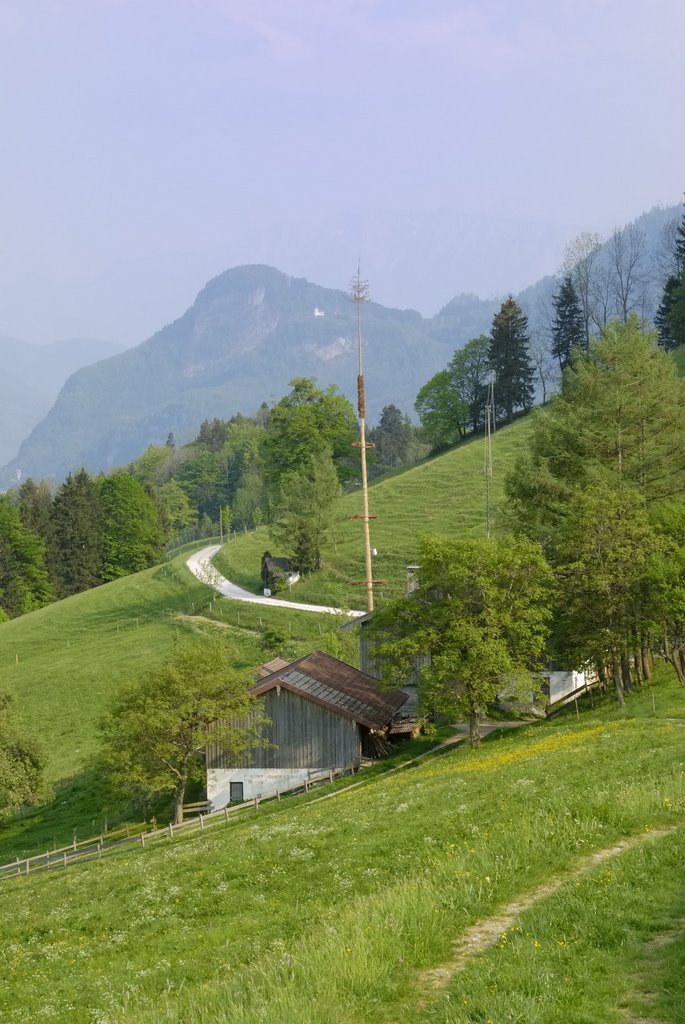 Wanderweg nähe Schweinsteig, Blick ins Inntal by Sollinger Horst