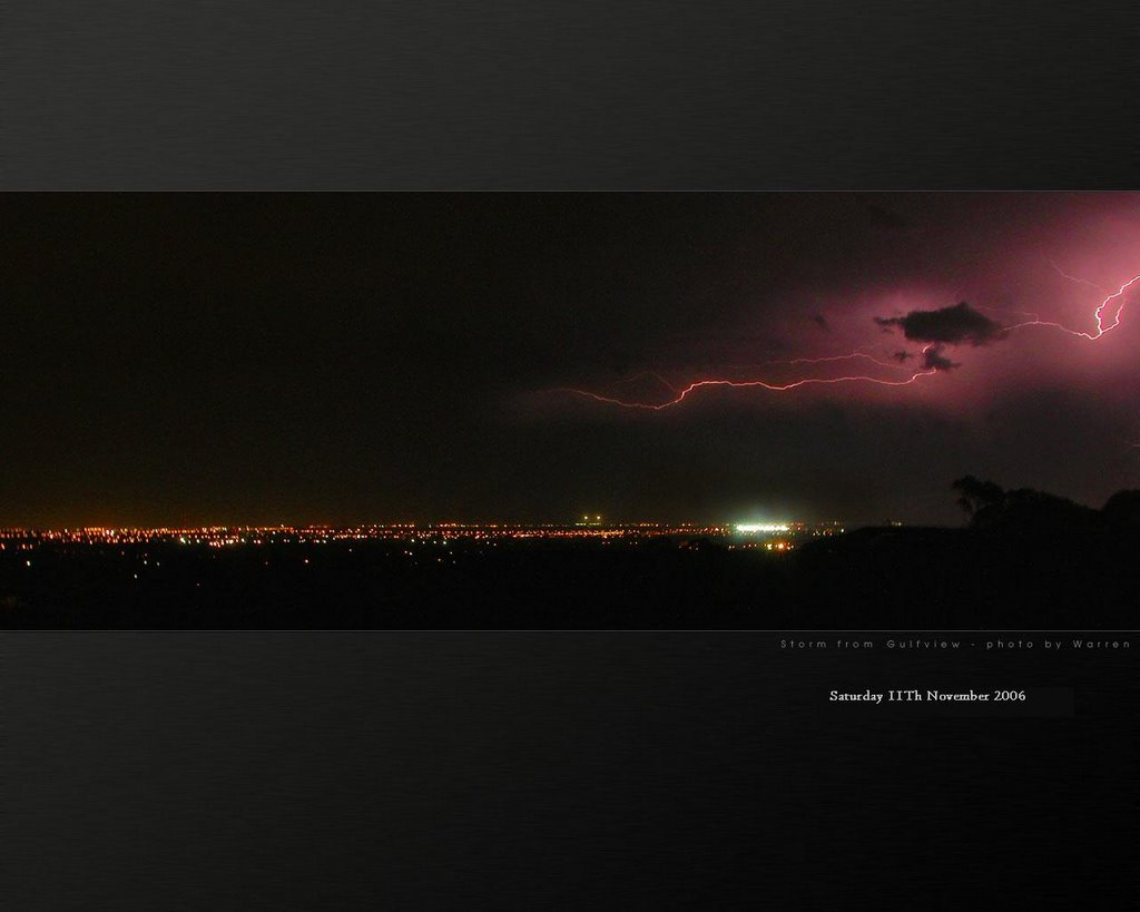 Lightning over my house by Lee66