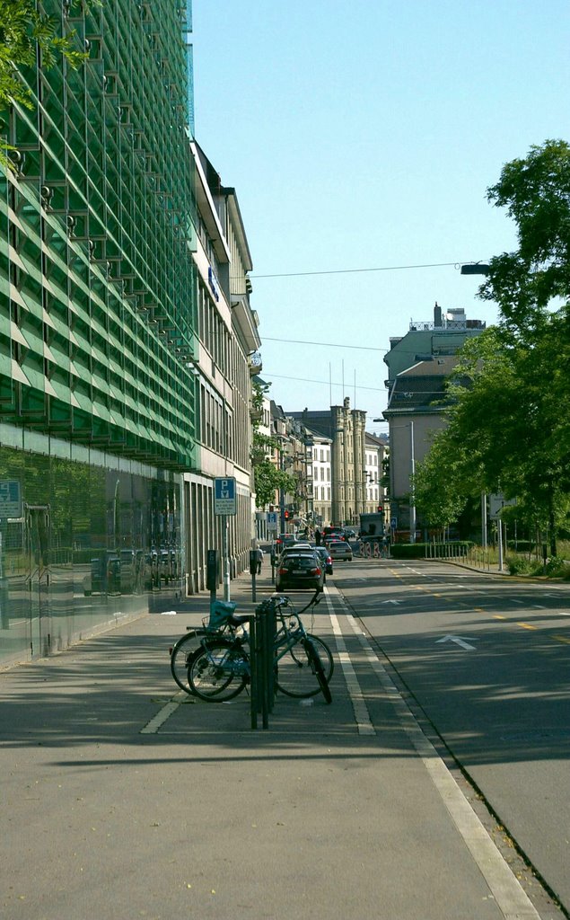 View along Stauffacherquai, Zurich by buzzard525