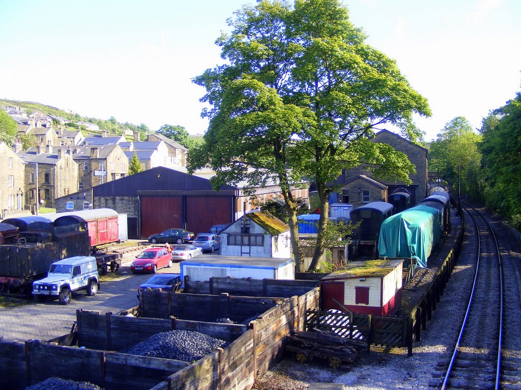 Station Yard and Engine Sheds by Bryan Southward