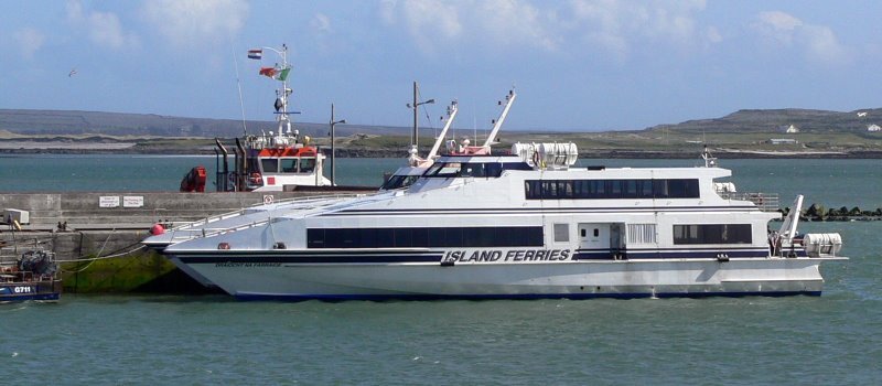 The ferry to Inishmore, Aran Islands, Ireland by Joe Recer by Joe Recer (PackerCow…