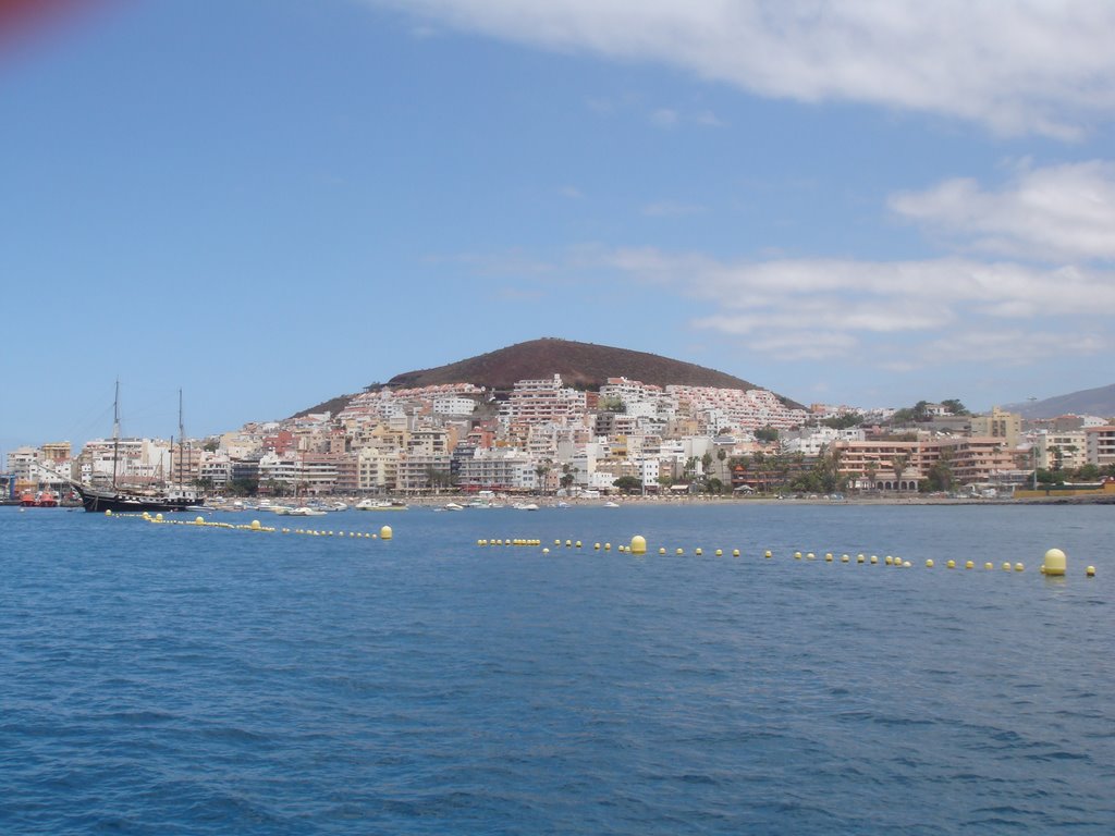 Los Cristianos from the harbour by howard bikes