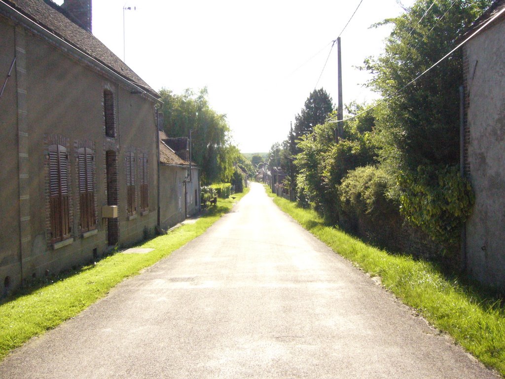 Rue de St Romain (la seule!). A gauche, St Romain, à droite, Sépeaux. by rico89